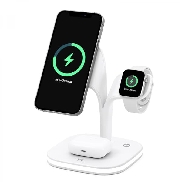 Mobile Phone Wireless Charger Clock Earphones Mobile Phone Charging Stand Desk Wireless Charging Fast Charging