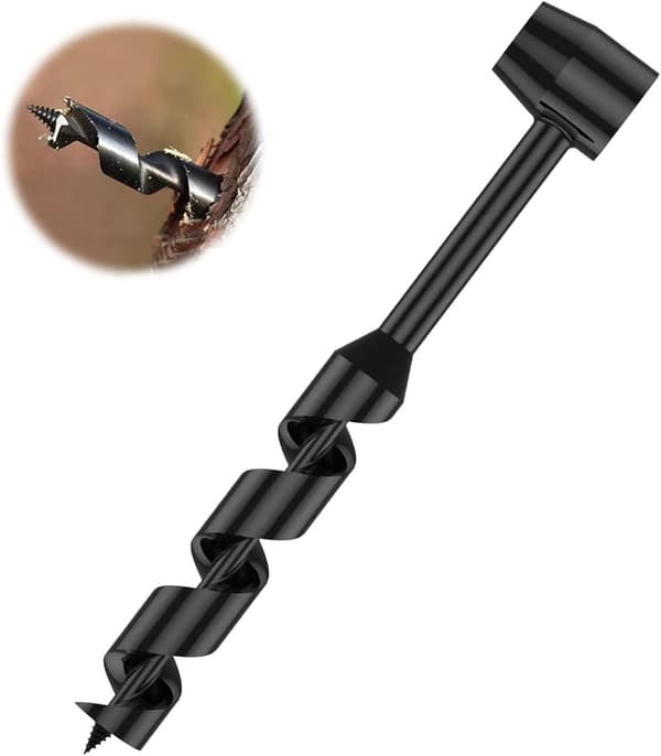 Håndbor, 25-230mm, Bærbar Multipurpose Bor, Overlevelsesværktøj til Camping og Eventyr