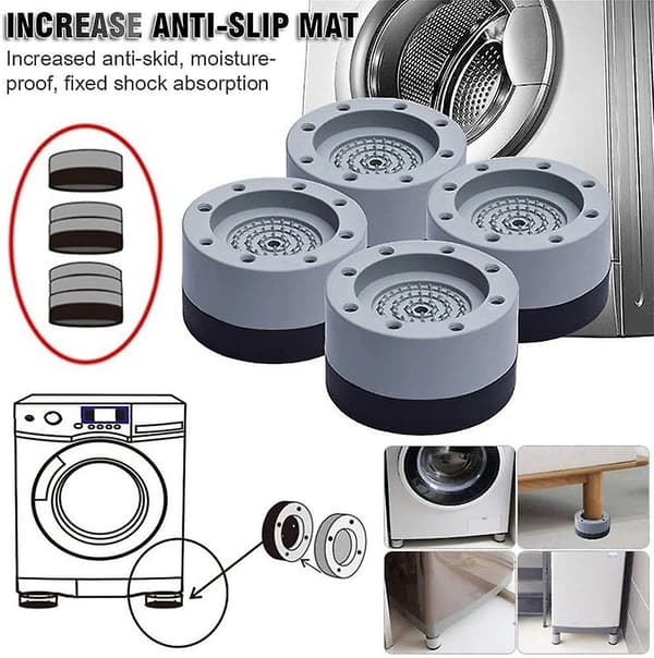 4 st Vibrationsdämpare, Universell Vibrationsdämpare, Tvättmaskin