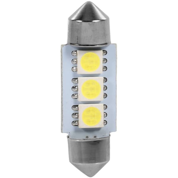 10 stk 36MM 12V 3 SMD 5050 LED Festoon Dome Bilinteriør Lyspærer Hvit