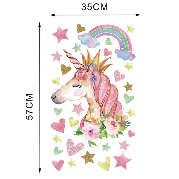 Unicorns Wall Decals Wall Stickers Peel and Stick Removable Wall