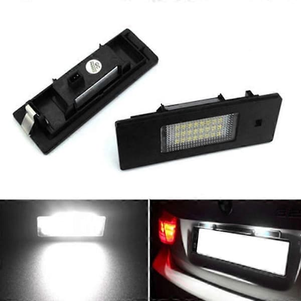 Bil LED Nummerpladelys 24-SMD LED Nummerpladelys Egnet til Alfa Romeo 147 156 159 166