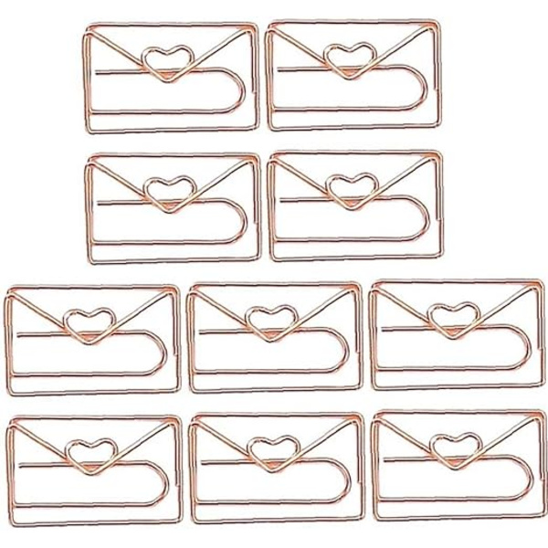 10-pack Paper Clips, Envelope Shaped Paper Clips, Journal Paper