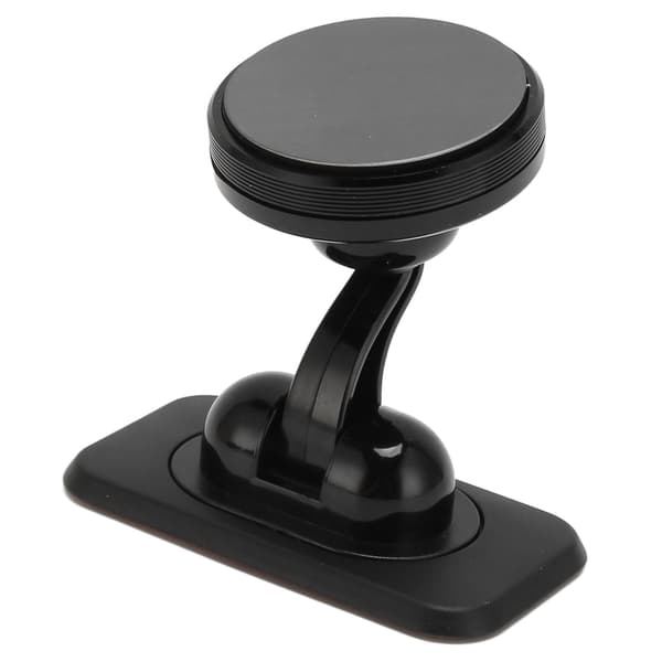 Bilholder for mobiltelefon, svart, stabil, fast lim, multifunksjonell, magnetisk, sentral konsoll