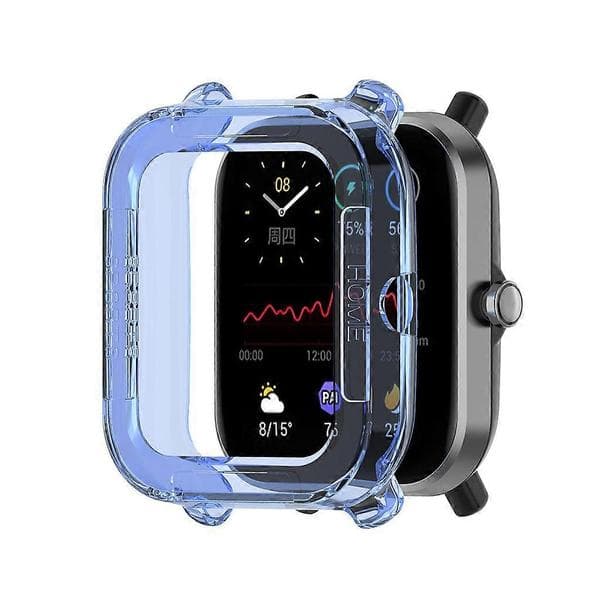 Shockproof Case for GTS2mini Protective Shell Overall Protective Case TPU Super Thin Protective Case Clear Blue Clear Blue