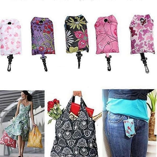 Foldable Practical Shopping Bag Reusable Tote Bag Recyclable Storage Grocery Bag Handbag