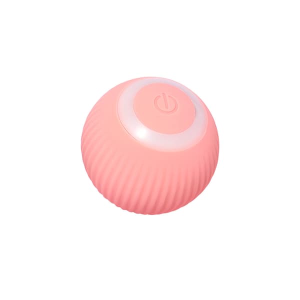 2x 4,3 cm, Rosa Smart Automatisk Rullende Bold Kattelegetøj med Katteurt,