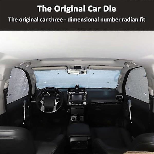 For Land Cruiser Prado Bilvindu Frontrutedeksel, 8 stk Prado Frontrutedeksel