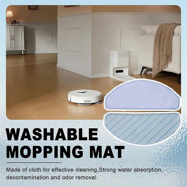 Vaskbare moppepuder Erstatning til Ecovacs Deebot T9+ T9 AIVI T9 AIVI+ T9 MAX T9 POWER Robotstøvsuger