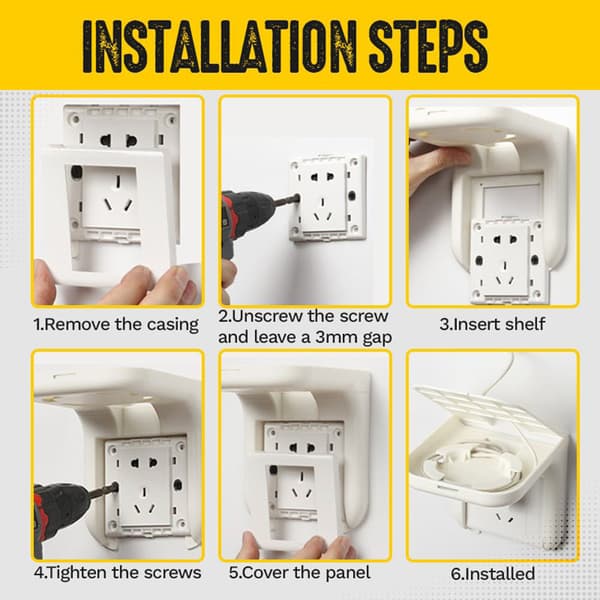 Multifunksjonell projektor Set-Top Box Ingen boring av hull Husholdningsmateriell Single Socket