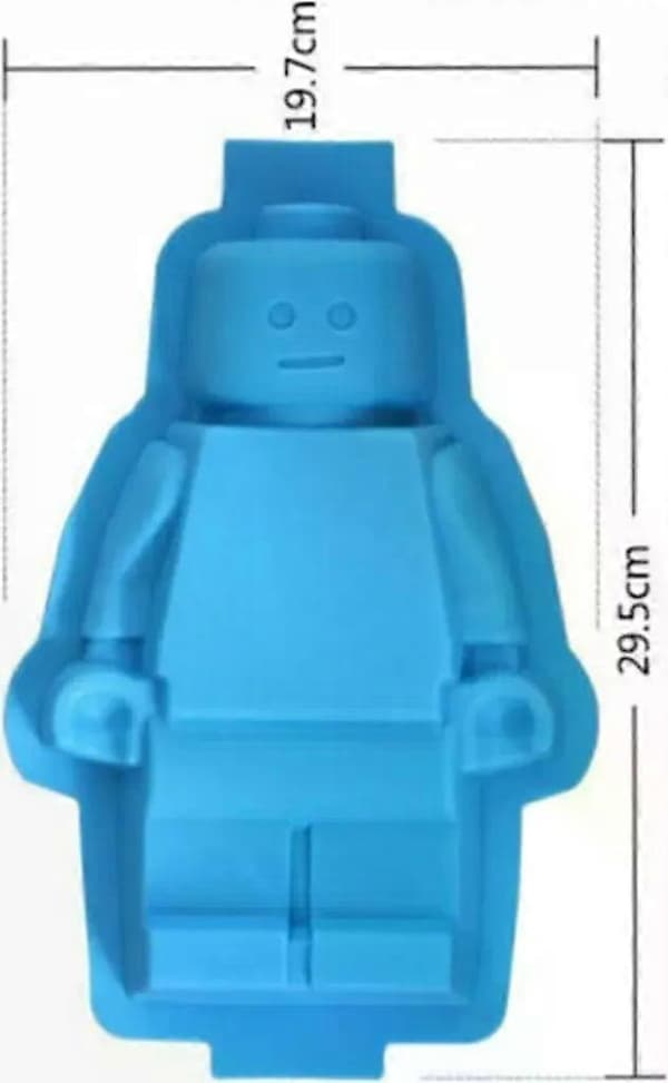 GKA XXL 3D silikone bageform robot silikone bageform 30 cm fondantform