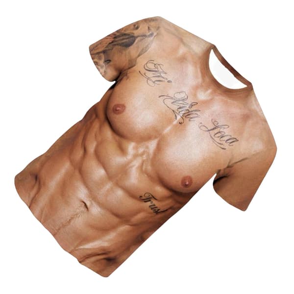 1/2/3 modus 3D-printet kortermet T-skjorte for menn M M 1 sett M 1Set