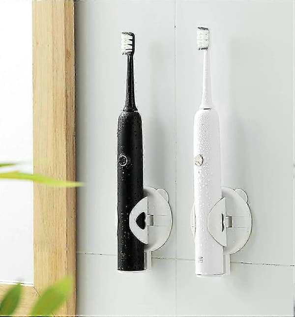 2-pack Electric Toothbrush Holder, Simple Wall Mounted Electric Auto Gravity Toothbrush Holder