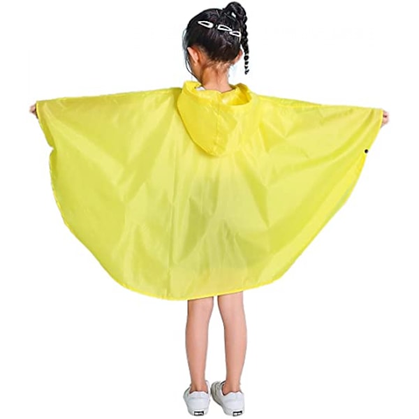 Lasten Sadeponcho Hupullinen Sadetakki, Keltainen, XL
