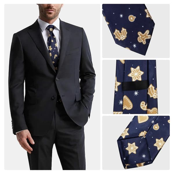 Juleslips for menn, slips, juleslips, julehalsbånd, slips for julebord med juletema