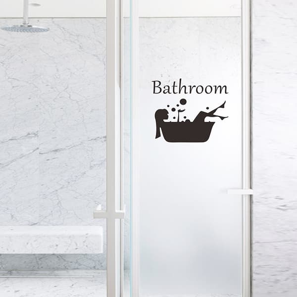 1 kpl kylpyhuoneen oven tarra - seinäkoriste - WC-seinätarra
