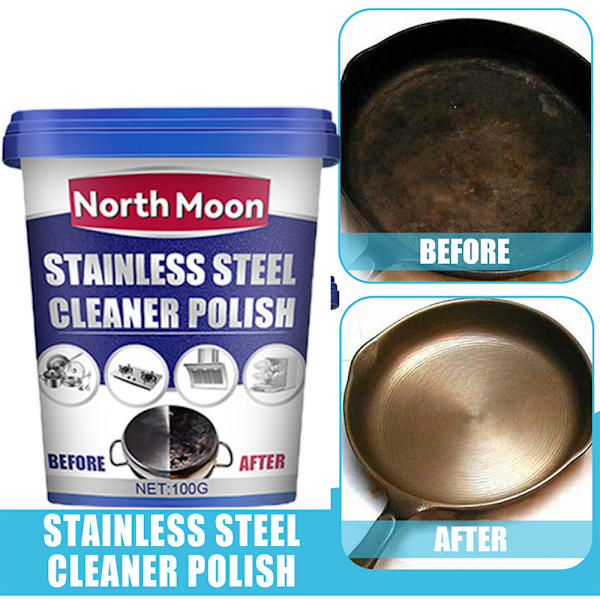 Kitchen Utensil Cleaner Multi-purpose Stainless Steel Cleaning Paste Remove Stains