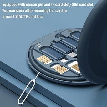 USB (sininen) sovitinsarjan kaapelikortti, monityyppinen latauskaapelikotelo