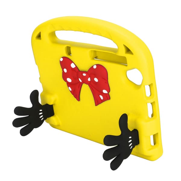 Kids Tablet Case for TAB M10 for Galaxy TAB S6 for MatePad Precise Cutout Adjustable Angle Non-Toxic Cartoon Tablet Case Yellow