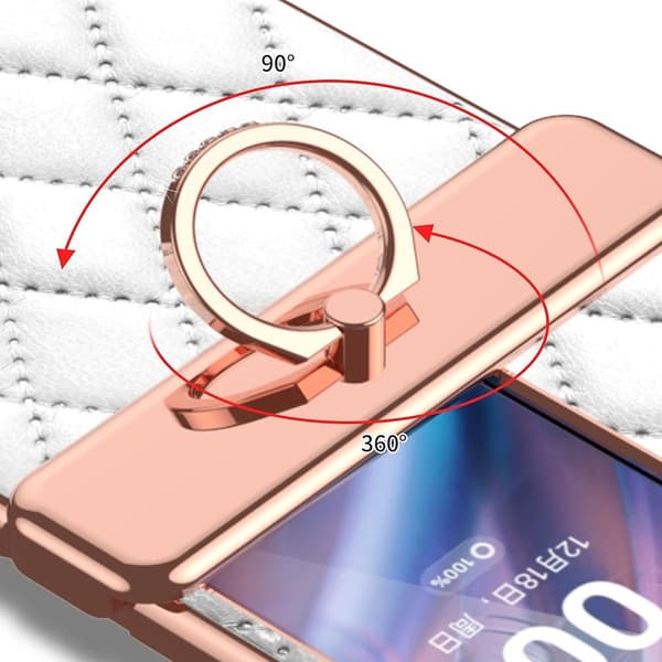 Phone Case with Rhombus Pattern for OPPO Find N2 Flip