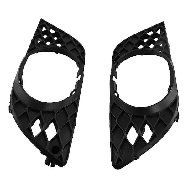 For E Class W211 2006-2009 Front Bumper Fog Light Frame Fog Light Grille 2118850522, 2118850622 Black