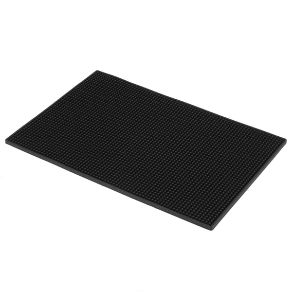 1 pc Soft Black PVC Bar Mat Waterproof Coaster Kitchen Utensil (#1)