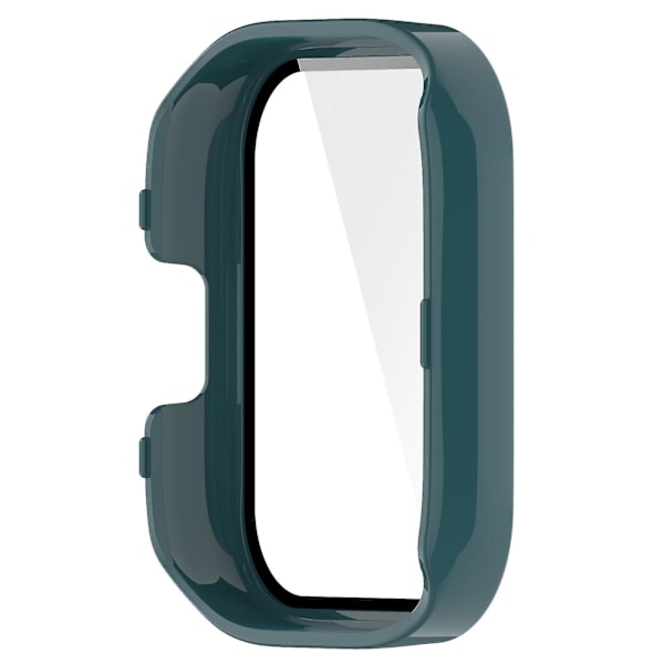 Xiaomi Redmi Watch 3 PC -suojakotelo karkaistulla lasisella näytönsuojalla, älykellon putoamista estävä suojus Green