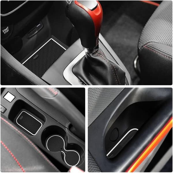 Anti-dust Mat for Clio 4 2013-2019 Cup Holder Center Console Bag Holder White Trim Accessories