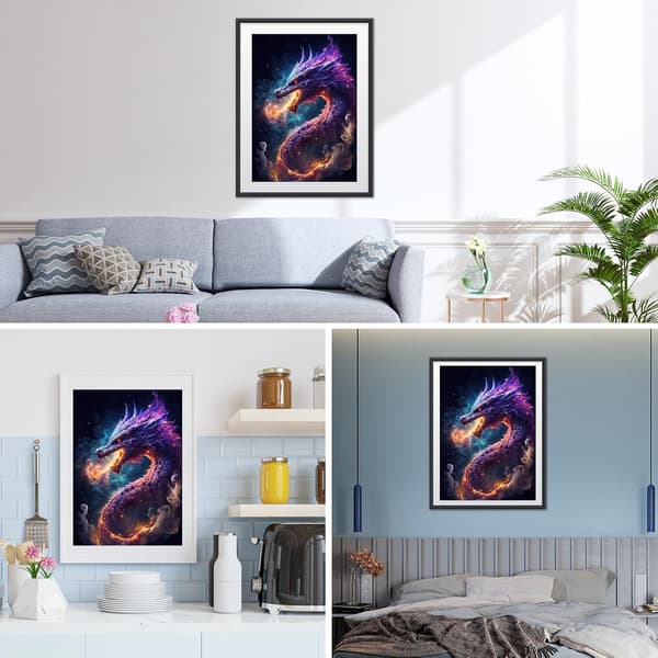 (30x40cm) Drage Diamantmaleri Sæt til Voksne og Børn, Diamant Pa
