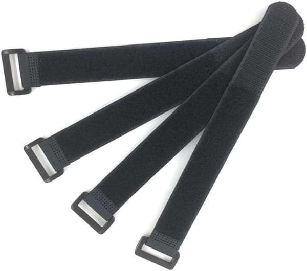 Velcro-stropper, 10-pak sorte selvklæbende kabelstropper, nylonstropper med spænder (1\" x 16\")