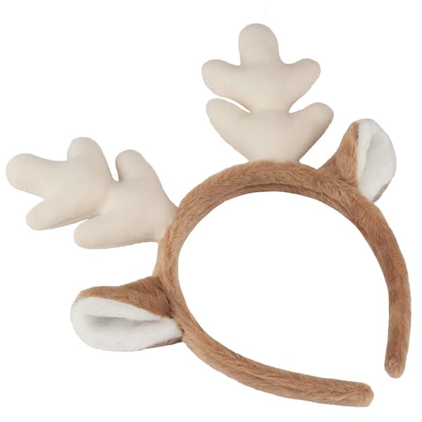 Reinsdyrhodebånd med plysjhorn, perfekt for julekostymer!