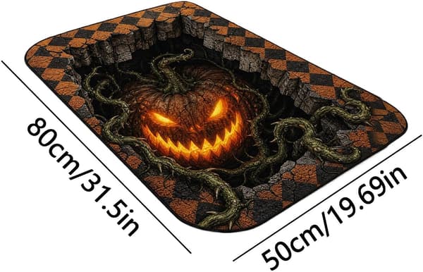 Halloween-teppe – gotisk teppe, dekorativt, for innendørs bruk -
