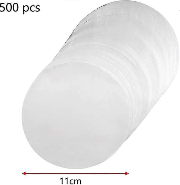 Hamburgerpapper Set Med 500 Ark Runt Bakplåtspapper 11 Cm Vaxpapper, Non-stick Separationspapper För Hamburgerpressar, Frikadeller, Biffar, Stek