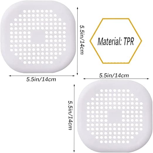 2 st silikonavloppsskydd, köksavloppsfilter med sugkopp, badkarsavloppsfilter, köks- och badrumsavloppsfilter