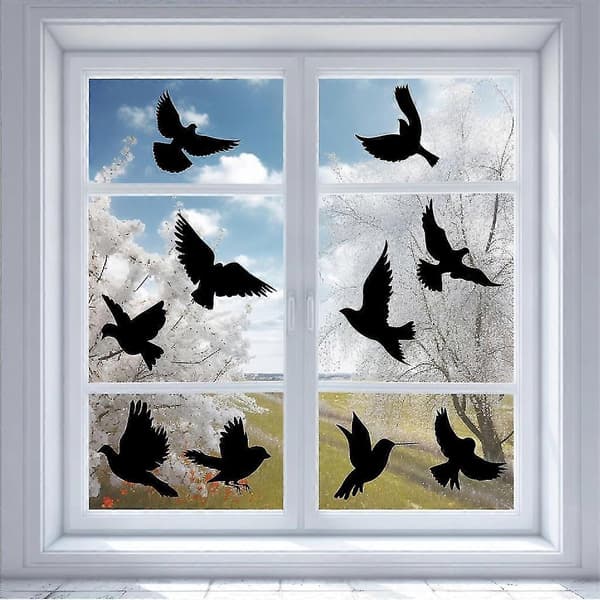 16 Pcs Large Anti-Collision Window Decals Hummingbird Window Decals Glass