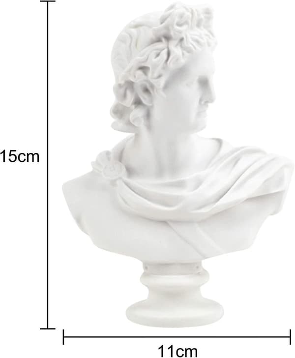 Miniaturestatuer af hyrden, Apollo-statuer, harpiks- og gipsfigurer, kan bruges som undervisningsmateriale