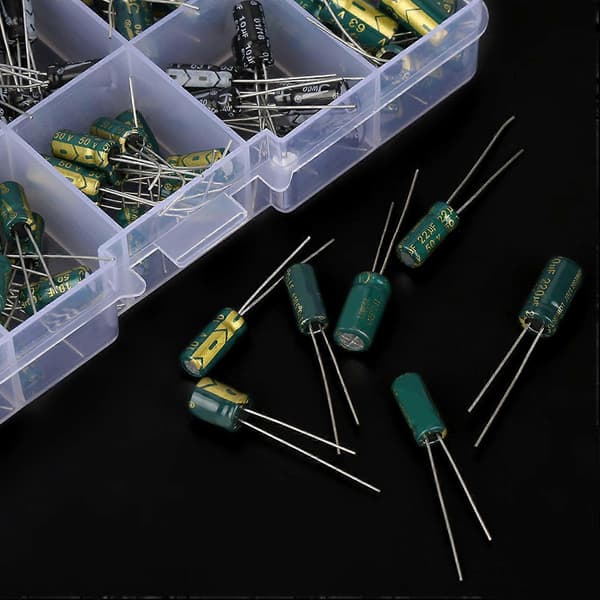 100 stk. 10 værdier 10V-63V 10uf-470uf DIY højkvalitets lydkondensator assorteret sæt