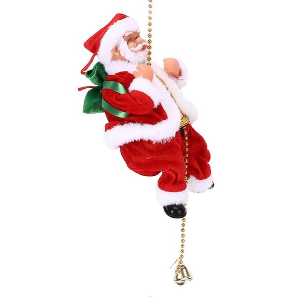 Santa Climbing Bead Curtain Christmas Tree Pendant - Christmas Decorations