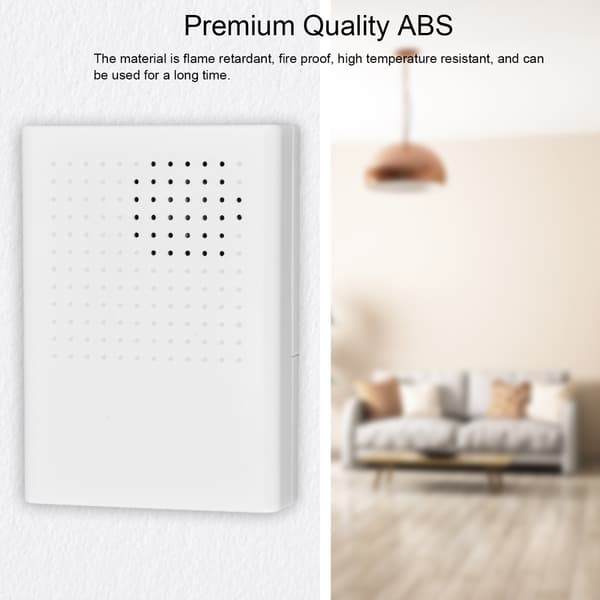 12V Wired Electronic Doorbell Dingdong Ringtone 90dB White Access Control for Hotel Home