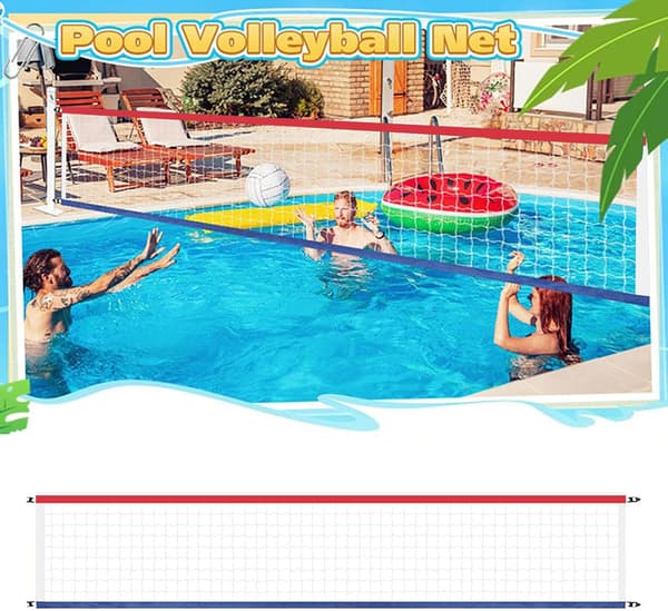 Pool Volleyball Net - Heavy Duty Replacement Net 4.57m x 0.91m, Waterproof Water Play Accessory (FMY)