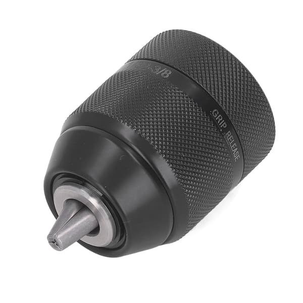 Self-tightening Drill Chuck 3/8-24UNF Mount Metal Keyless Chuck 0.8-10mm Clamping Range 0.2
