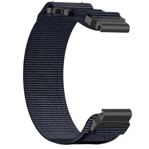 22mm Nylon Watch Strap For Garmin Instinct Crossover Solar Blue Blue