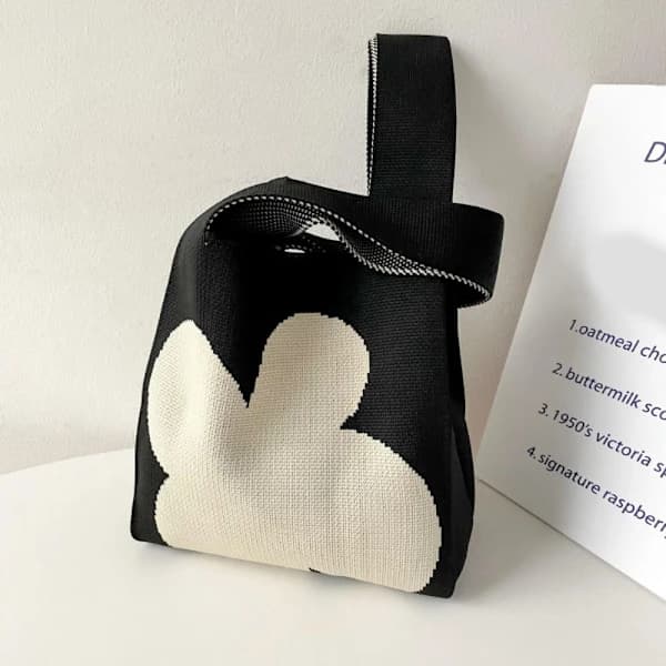 Knitted Handbag Wrist Bag 3 3 3