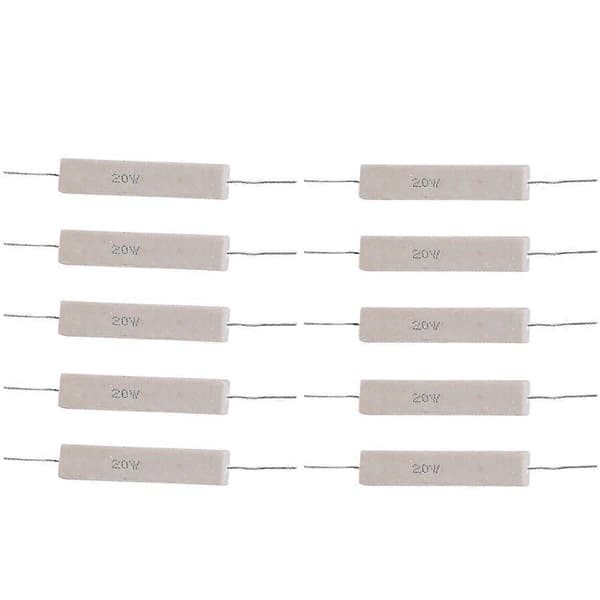 10 pcs Cement Resistor Power Resistor 5% High Accuracy for Printed Circuit Board 20W(3KR)