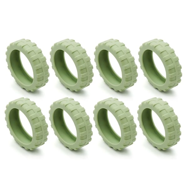 8 kpl/setti Matkatavaroiden pyörän kengät Matkalaukun pyörän suojus Vihreä Green 8Pcs-8Pcs