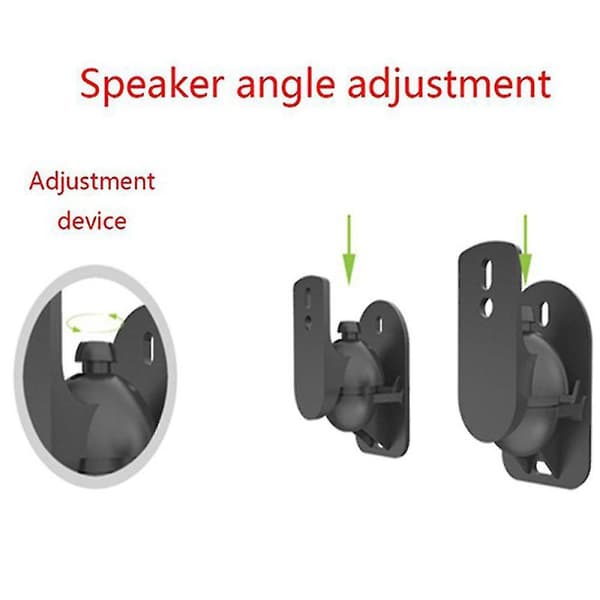 【XJ】4 st Universal Speaker Wall Mount Ceiling Stand Clamp With Adjustable Swivel and Tilt Angle-yux