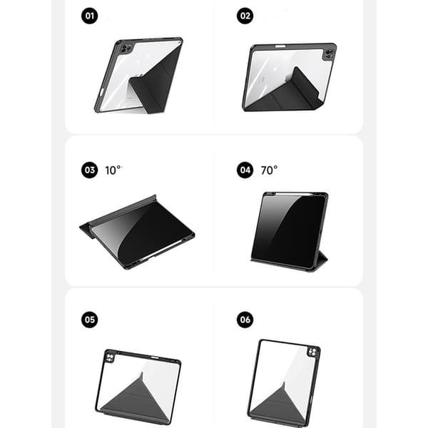 Skyddsfodral för iPad iPad Pro 13 (2024) Grå Svart