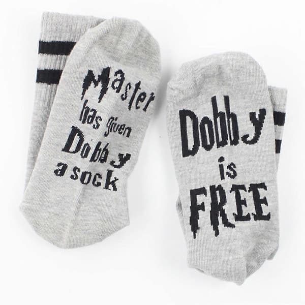 Hauskat unisex-uutuus Master Has Given Dobby Sock Dobby Is Free -sukat lahjaksi (FMY)