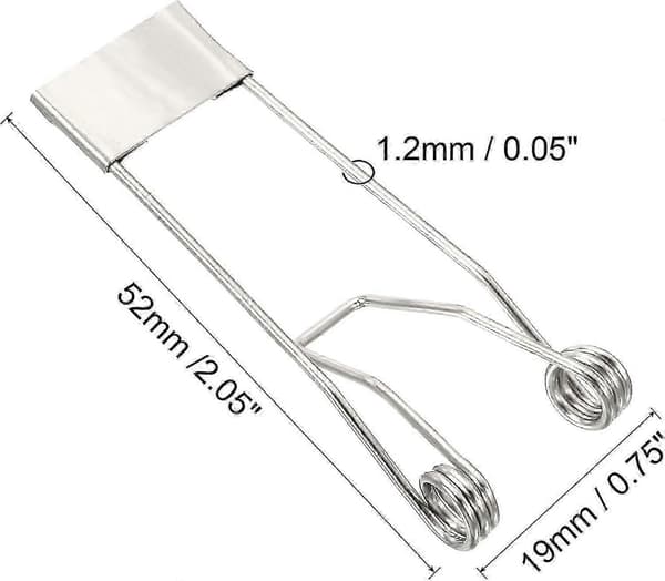 52x19mm Innfelte Spotlight Fjærklemmer 10 stk. Emitterende Diode Innfelt Belysning Tilbehør Sikkerhetsklemmer for Taklampe