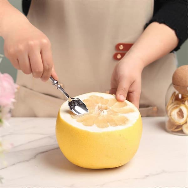 Grapefruit Spoons, 4 Pcs Serrated Grapefruit Spoons, 18/8 Stainless Steel Fruit Spoon Kiwi Spoon with
